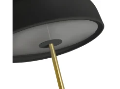 Lámpara De Pie^Lámpara de PIE TAICHI estilo moderno - Alt.135 cm - 2x E27 40W - cable 2 metros - on&off - acero - negro y oro - IP20 Amarillo