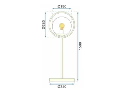 Lámpara De Pie Toolight App927-1F Gold