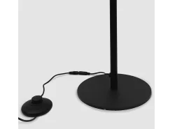 New Lámpara De Pie Toolight Led App1415-F Black Negro
