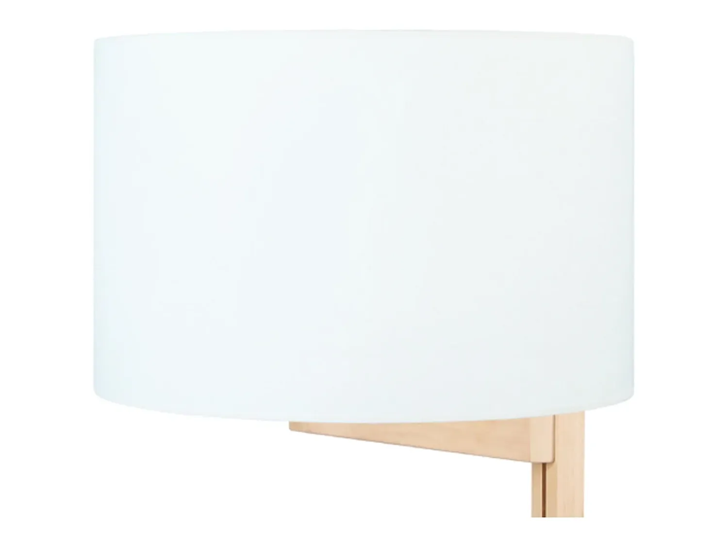 Outlet TOSEL Lámpara de Pie ,madera,natural,A 168x D45xP45cm Blanco