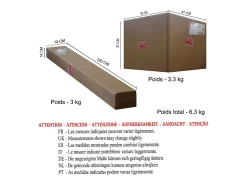 Lámpara de Pie TOSEL ,madera,Blanco , A160xD45xP 45cm