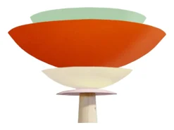 TOSEL Lámpara De Pie^Lámpara de Pie ,madera,,A162xD40xP40cm Naranja