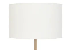 New TOSEL Lámpara de Pie ,madera,natural, A 142xD30x P 30cm Blanco