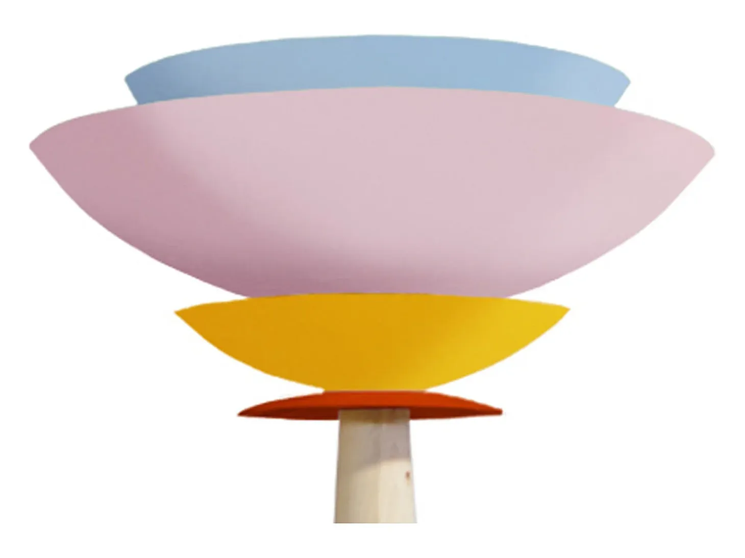 Lámpara de Pie TOSEL ,madera,Rosa ,A162xD40xP40cm