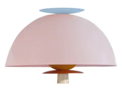 Lámpara de Pie TOSEL ,madera,Rosa ,A165xD43xP43cm