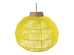 Lámpara de Pie TOSEL ,metal,madera,haya,AMARILLO,A195xD43xP110cm