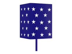 TOSEL Lámpara De Pie^Lámpara de Pie ,metal, ,A 162x D18xP18cm Azul