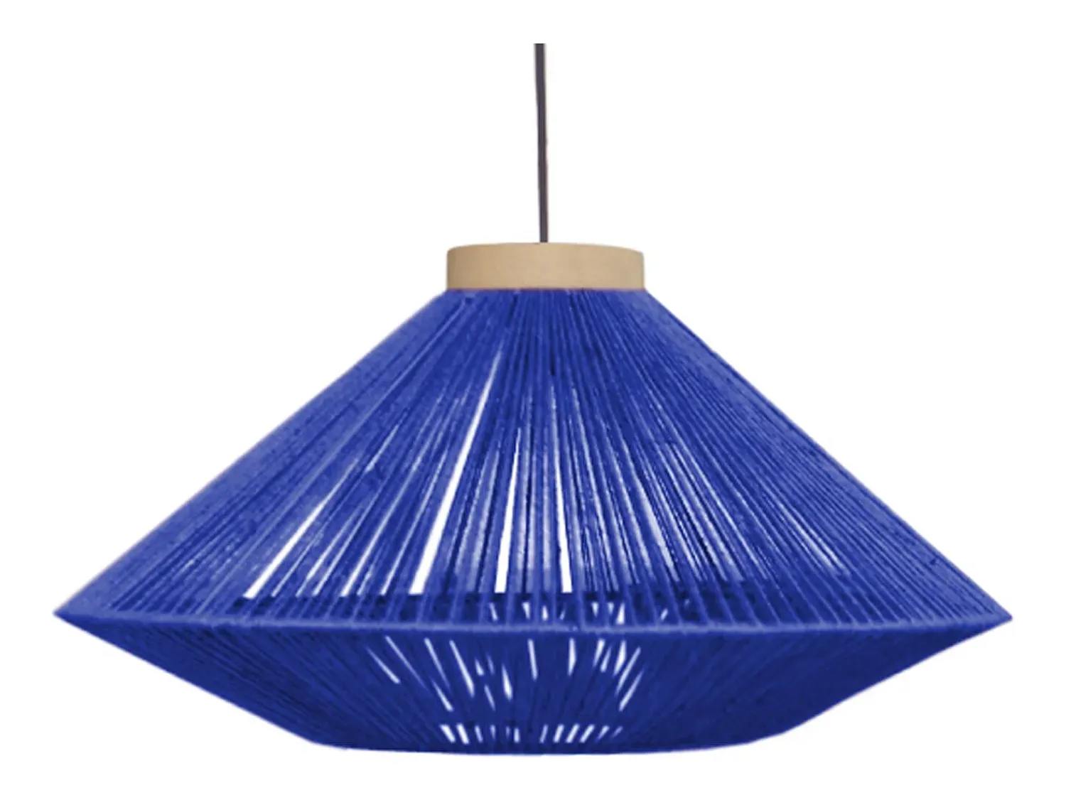 TOSEL Lámpara De Pie^Lámpara de Pie ,metal,madera, ,A195xD 43x P 110cm Azul