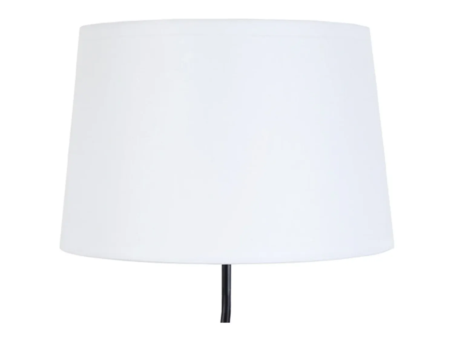 TOSEL Lámpara de Pie ,metal,Negro ,A 162x D50xP50cm Blanco