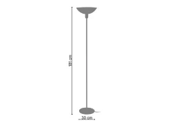 New TOSEL Lámpara de Pie ,metal, ,A165xD30xP30 cm Dorado
