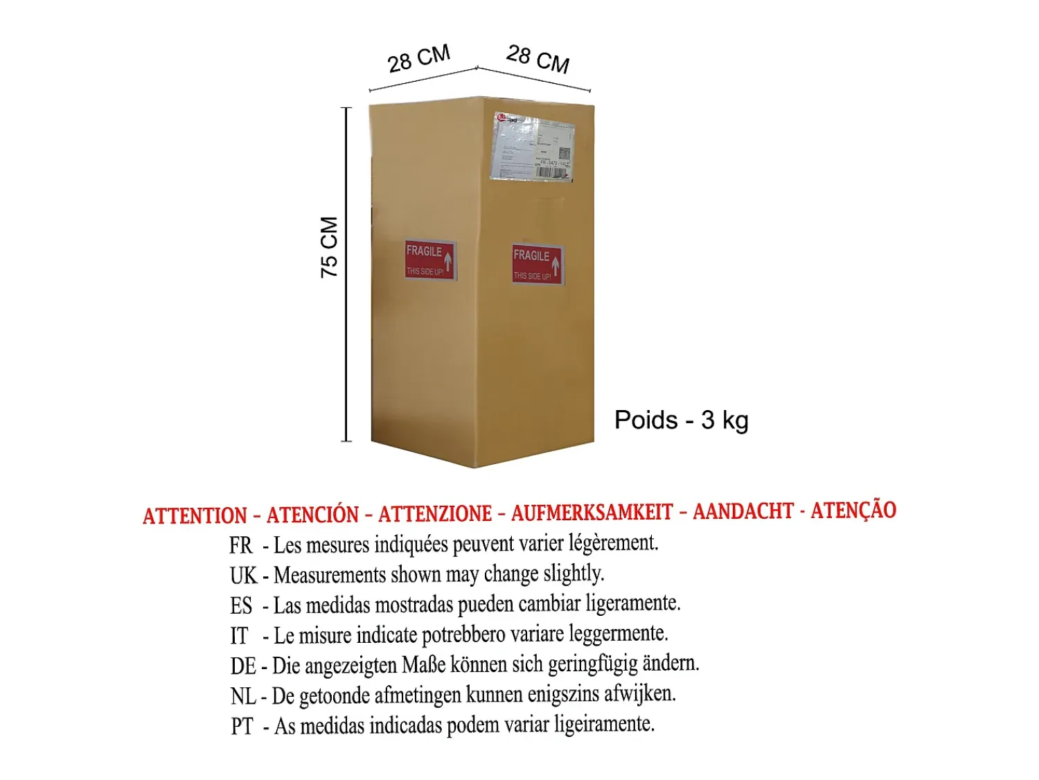 Outlet TOSEL Lámpara de Pie ,metal, , A162xD20xP 20cm Gris