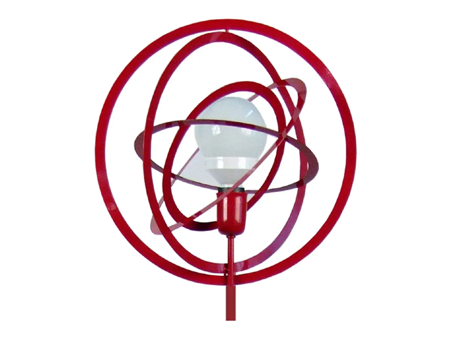 Lámpara de Pie TOSEL ,metal,Rojo,A 170x D40xP40cm