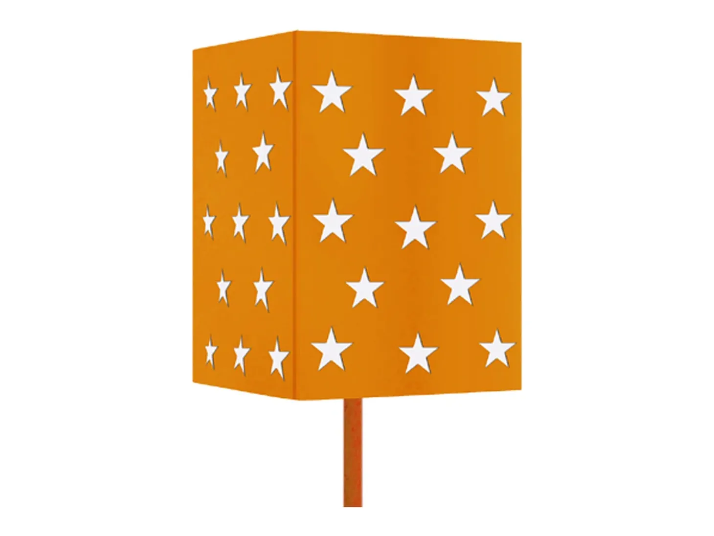 Lámpara de Pie TOSEL ,metal,Naranja,A168xD 40xP40cm