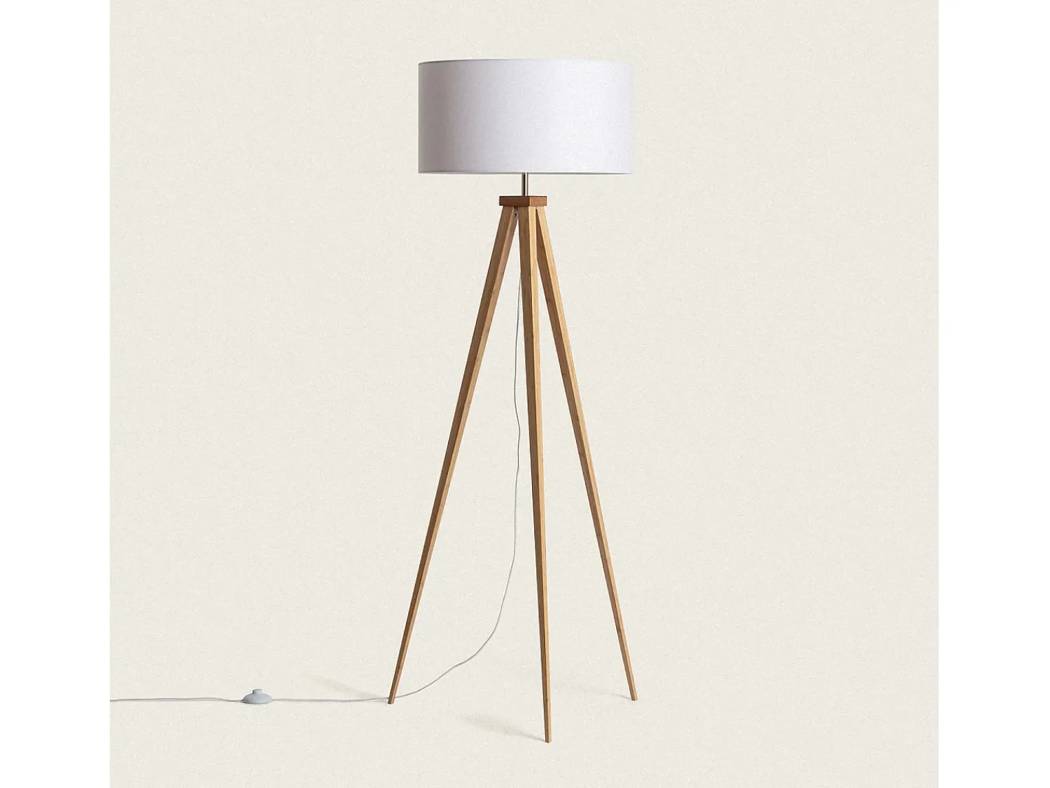 Outlet Ledkia Lámpara de Pie Wol Blanco Multicolor