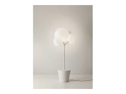 Lámpara de pie Zafferano - Tree of Light para exterior e interior, color blanco - Lámpara de pie LED E27 - Superficie de apoyo orientable