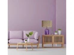 Lámpara de Salón TOSEL ,madera,vidrio,natural, A 53xD35xP35cm