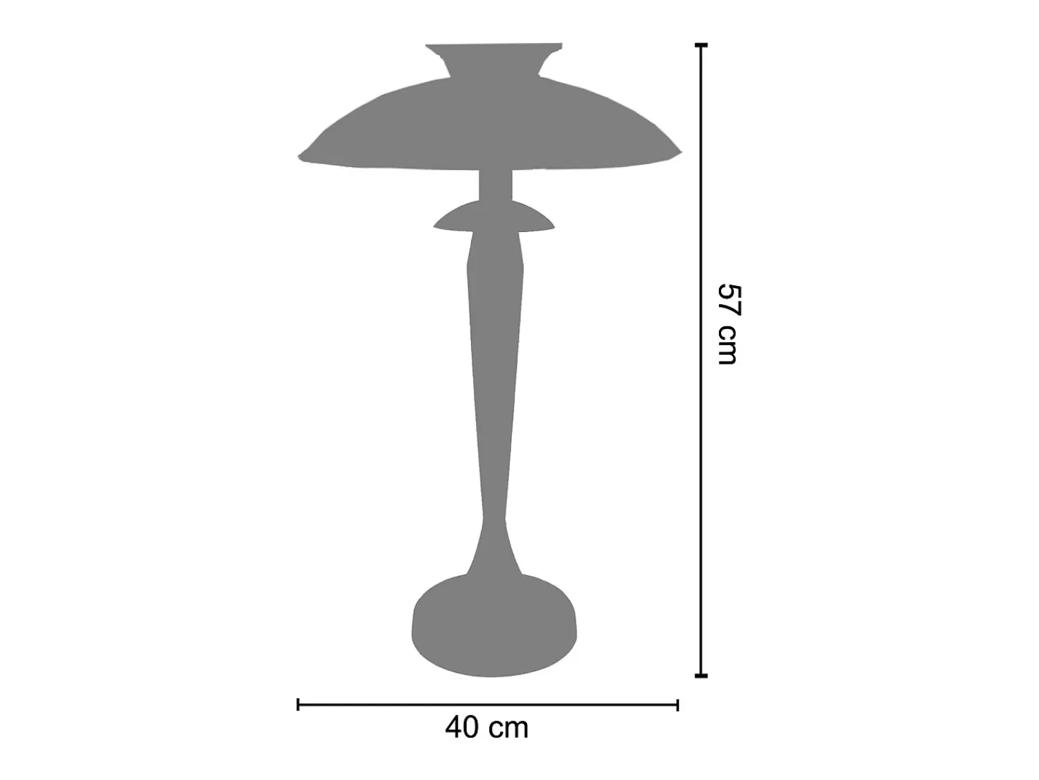 TOSEL Lámpara De Mesa^Lámpara de Salón ,metal,madera,,A61xD35xP35cm Beige