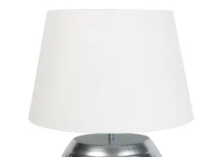 TOSEL Lámpara De Mesa^Lámpara de Salón ,metal,Cromo,A47xD40xP40 cm Plateado