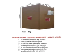 TOSEL Lámpara De Mesa^Lámpara de Salón ,vidrio,,A66xD45xP45cm Transparente