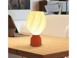 Clearance Homcom Lámpara de sobremesa Antorcha 25W luz LED 3000K Ø16,5x28 cm Blanco