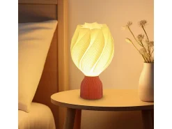 Clearance Homcom Lámpara de sobremesa Antorcha 25W luz LED 3000K Ø16,5x28 cm Blanco