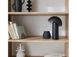 Lámpara de sobremesa con cabezal ajustable para interior negro