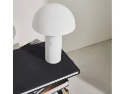 Online Sweeek Lámpara de sobremesa con cabezal ajustable para interior Blanco
