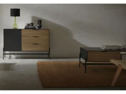Hot Lámpara de sobremesa cristal con tulipa de algodón negra Verde