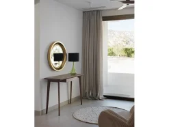 Hot Lámpara de sobremesa cristal con tulipa de algodón negra Verde