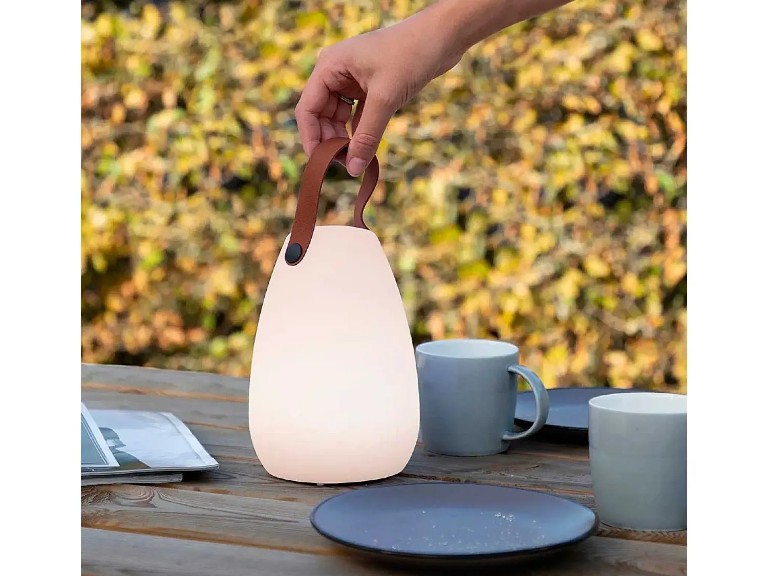 Sale Basic Lámpara de sobremesa Smartwares 8 colores luz LED Blanco