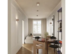 Best Sollux Lighting Lámpara De Techo Aura Minimalista De Aluminio - 2 Fuentes Luminosas - L.21 X A.12 Cm - Pardo Gris