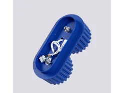 New Sollux Lighting Lámpara De Techo Aura Minimalista De Aluminio - 2 Fuentes Luminosas - L.21 X A.12 Cm - Ultramarino Azul oscuro