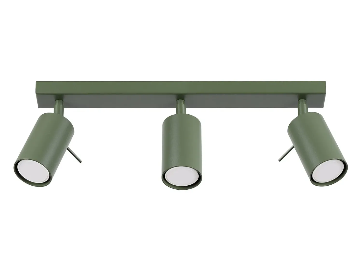 Sollux Lighting Plafón^Lámpara de techo Briix moderno de acero - 3 fuentes luminosas 4000K - L.45 x A.17 cm - oliva Verde