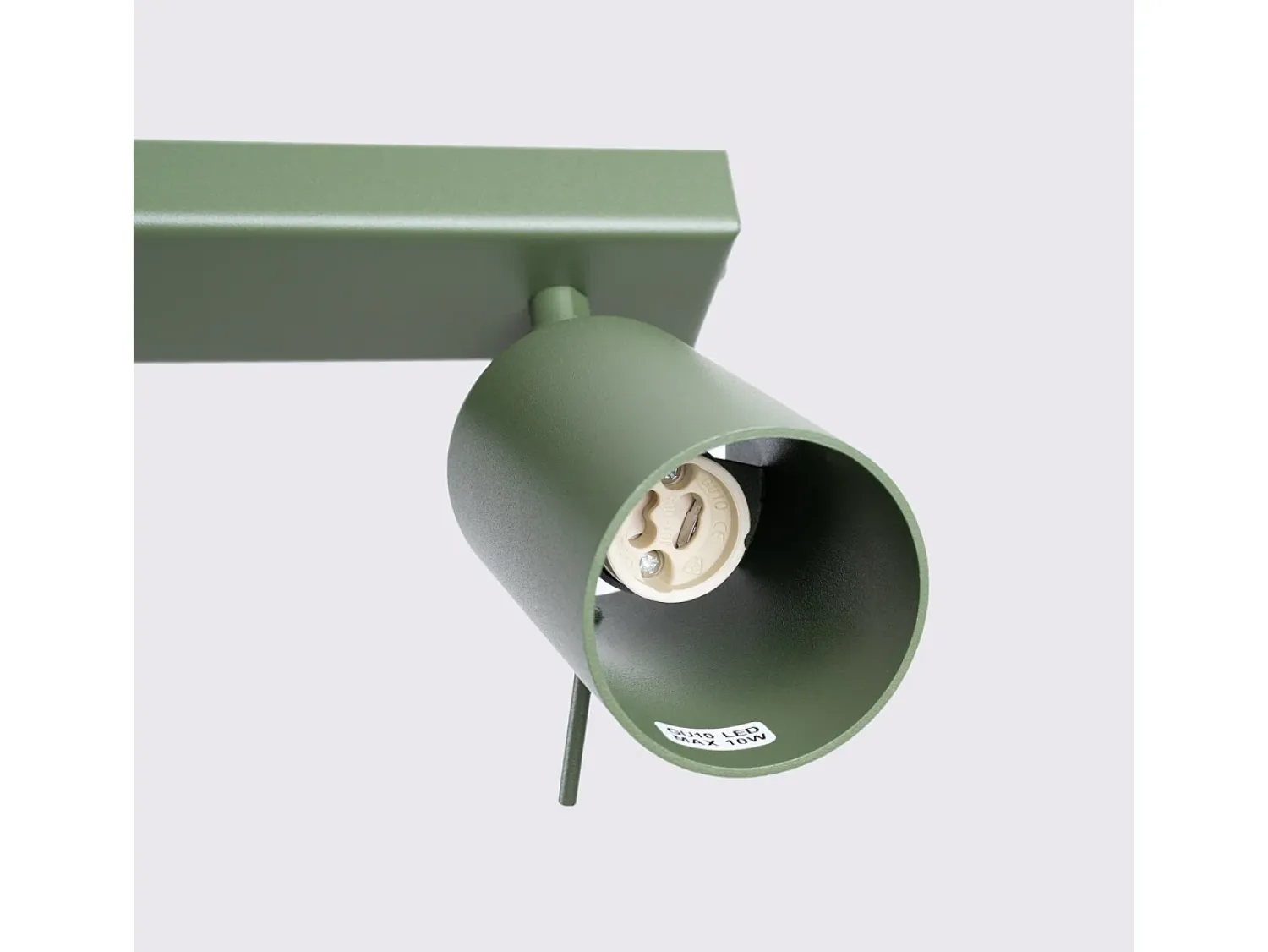 Sollux Lighting Plafón^Lámpara de techo Briix moderno de acero - 3 fuentes luminosas 4000K - L.45 x A.17 cm - oliva Verde