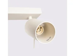 Best Sollux Lighting Lámpara de techo Briix moderno de acero - 3 fuentes luminosas 3000K - L.45 x A.17 cm - Beige