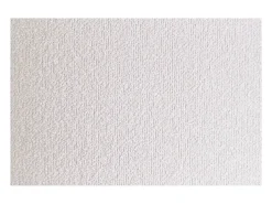 Miliboo Lámpara Suspendida^Lámpara de techo cilíndrica de borreguillo blanco y rafia natural 50 cm TRAVES Marfil