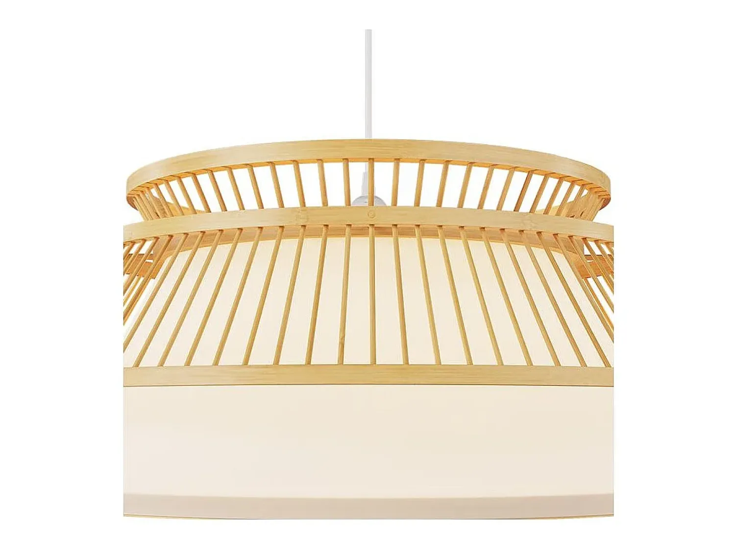 Rendez-Vous Déco Lámpara Suspendida^Lámpara de techo de bambú natural 46 cm - Maupiti Beige