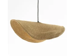Rendez-Vous Déco Lámpara Suspendida^Lámpara de techo de material natural y metal D91 cm - Maho Beige