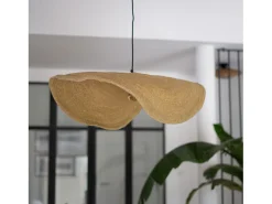 Rendez-Vous Déco Lámpara Suspendida^Lámpara de techo de material natural y metal D91 cm - Maho Beige