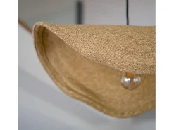 Rendez-Vous Déco Lámpara Suspendida^Lámpara de techo de material natural y metal D91 cm - Maho Beige
