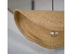 Lámpara de techo de material natural y metal D61 cm - Maho
