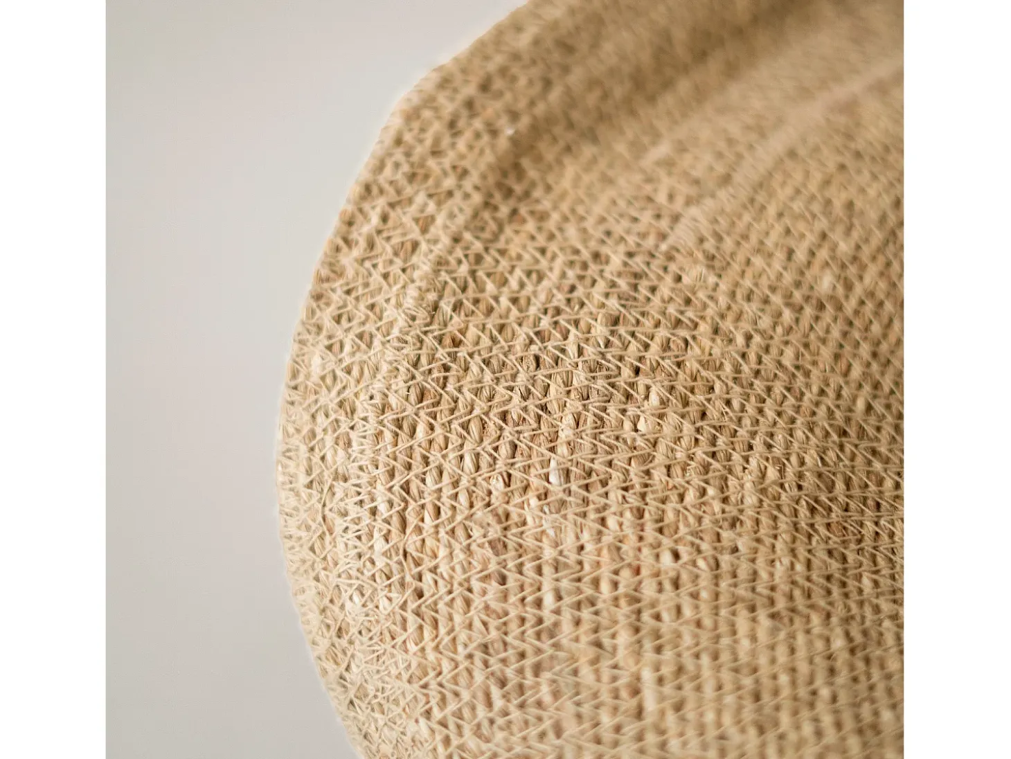 Lámpara de techo de material natural y metal D61 cm - Maho