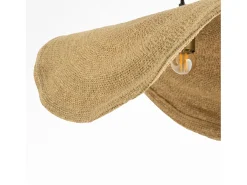 Lámpara de techo de material natural y metal D61 cm - Maho