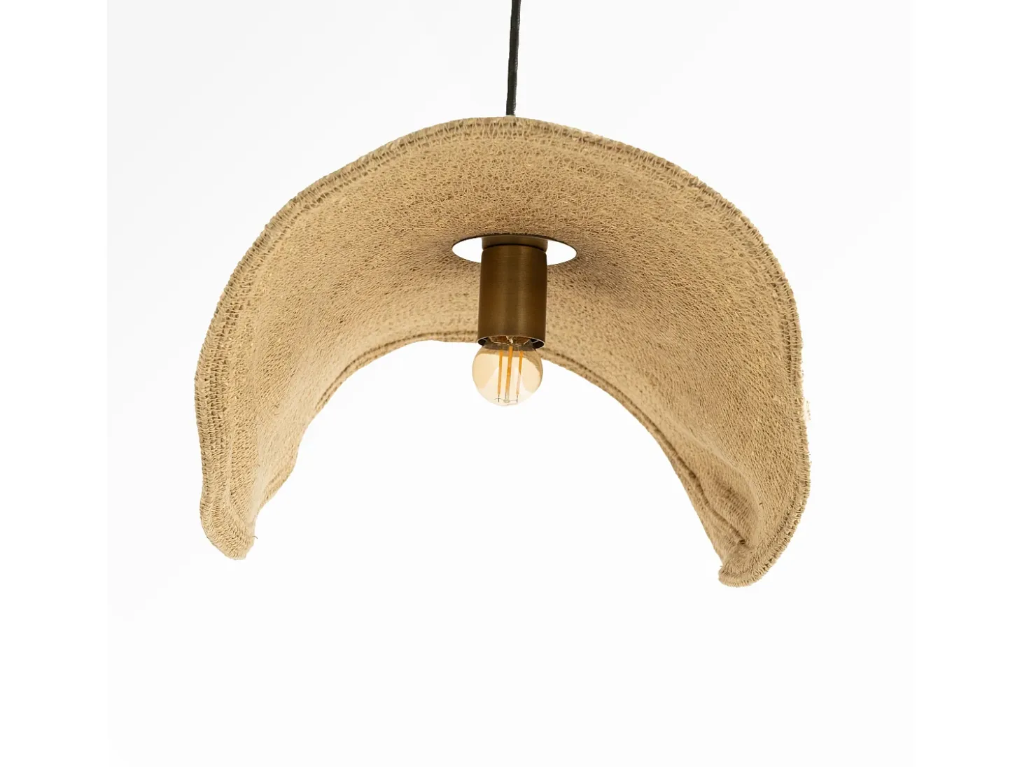 Lámpara de techo de material natural y metal D61 cm - Maho