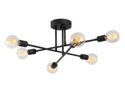Online OZAIA Lámpara de techo de metal - lámpara Ancho 64 x Alt. 30 cm - - FLOWERA Negro