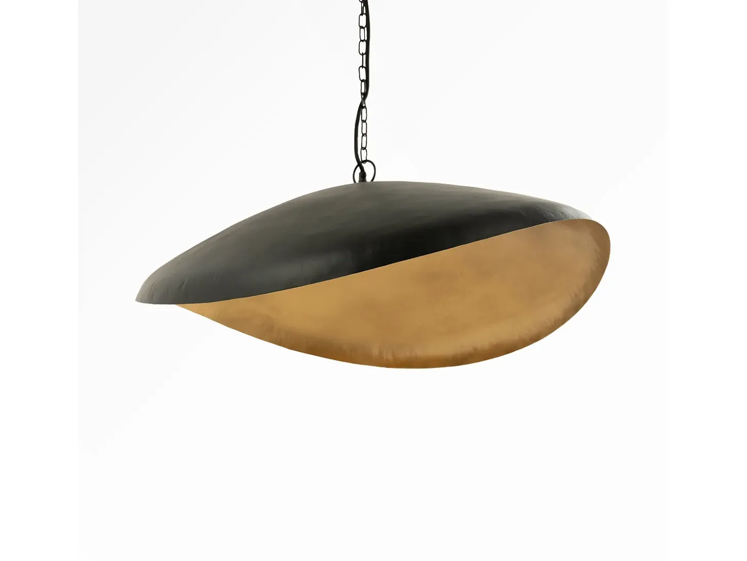 Lámpara de techo de metal negro y dorado D74 - Pacha