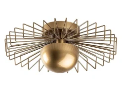 Lámpara de techo de metal - Dorada - H. 18 x D. 45 cm - ZYMA