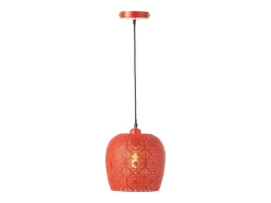 New J-Line Lámpara de techo de metal 23.5x23.5x39 cm Rojo