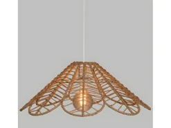Atmosphera Lámpara Suspendida^Lámpara de techo flor en cordón Beige