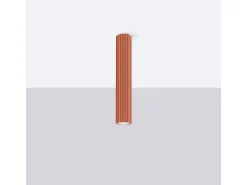 Sollux Lighting Plafón^Lámpara de techo Gloow minimalista de aluminio - 1 fuentes luminosas 3000K - L.6,5 x A.40 cm - ocre Rojo
